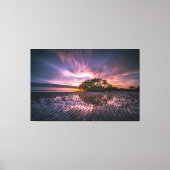 Stretch Canvas Print - Nudgee Beach Queensland AU (Voorkant)