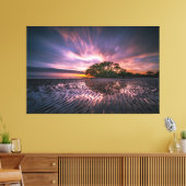 Stretch Canvas Print - Nudgee Beach Queensland AU (Insitu (Woonkamer))