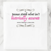 Stretch fluweel is niet accuraat - Sticker (Tas)