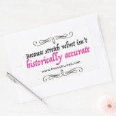 Stretch fluweel is niet accuraat - Sticker (Envelop)