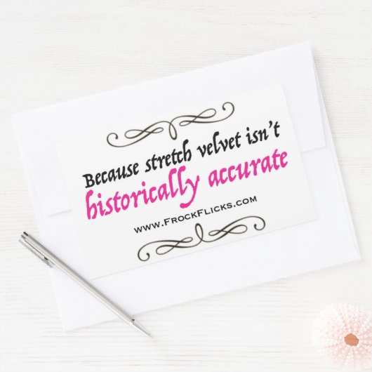 Stretch fluweel is niet accuraat - Sticker (Envelop)