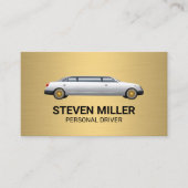 Stretch Limo | goudmetaal Visitekaartje (Voorkant)