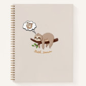 Stretch Morgen Luiaard Notitieboek | Cozy Minimal (Voorkant)