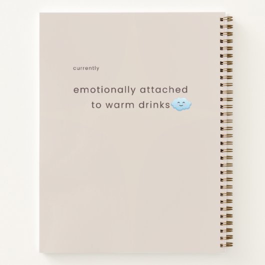Stretch Morgen Luiaard Notitieboek | Cozy Minimal (Achterkant)