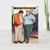 Stretch pants nodig na grappige Thanksgiving Kaart (Voorkant)