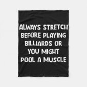 Stretch voor het spelen van biljart fleece deken (Voorkant)