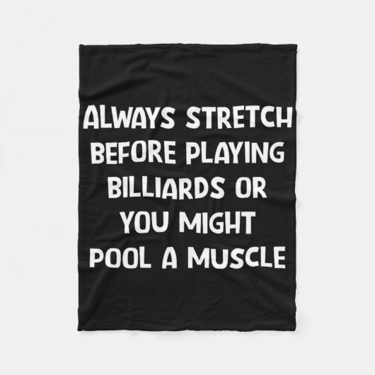 Stretch voor het spelen van biljart fleece deken (Voorkant)