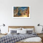 Stretched Canvas Afdruk van de Heilige Familie in  (Insitu (Slaapkamer))