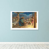 Stretched Canvas Afdruk van de Heilige Familie in  (Insitu (Houten vloer))