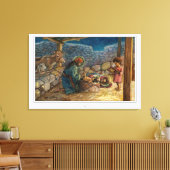 Stretched Canvas Afdruk van de Heilige Familie in  (Insitu (Woonkamer))