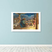 Stretched Canvas Afdruk van de Heilige Familie in  (Insitu (Houten vloer))