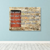 Stretched Canvas Ierse zegen door WishHunt (Insitu (Houten vloer))