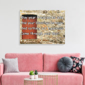 Stretched Canvas Ierse zegen door WishHunt (Insitu (Woonkamer))