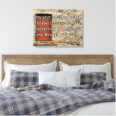 Stretched Canvas Ierse zegen door WishHunt Afdruk (Insitu (Slaapkamer))