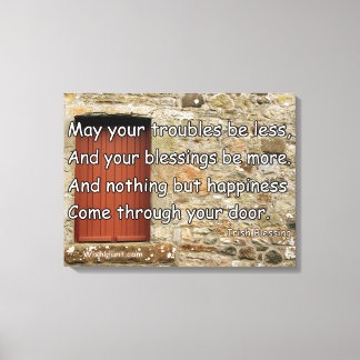 Stretched Canvas Ierse zegen door WishHunt Afdruk