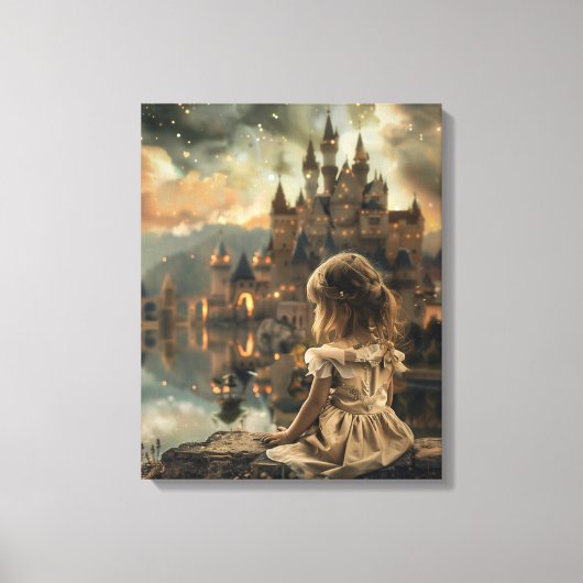 Stretched Canvas met Princess Elly  (Voorkant)