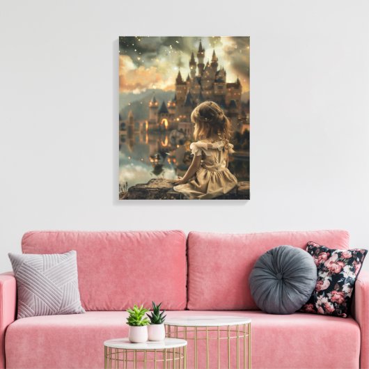 Stretched Canvas met Princess Elly  (Insitu (Woonkamer))