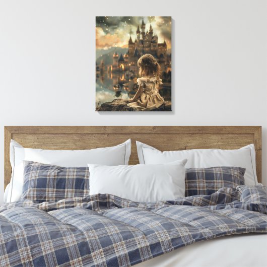 Stretched Canvas met Princess Elly  Afdruk (Insitu (Slaapkamer))