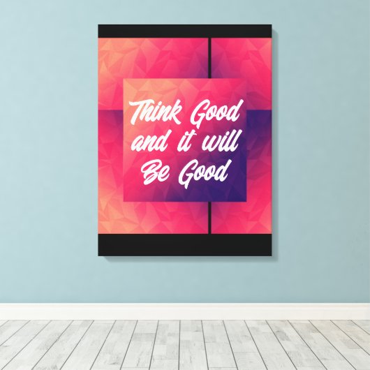 Stretched Canvas Print (Insitu (Houten vloer))