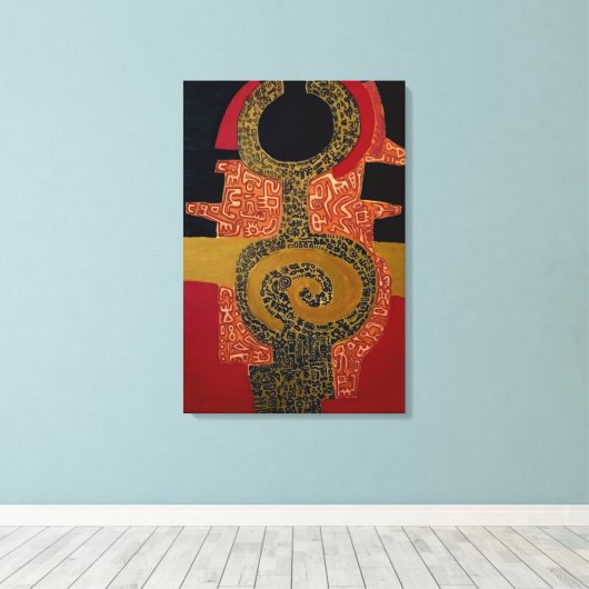 Stretched Canvas Print (Insitu (Houten vloer))