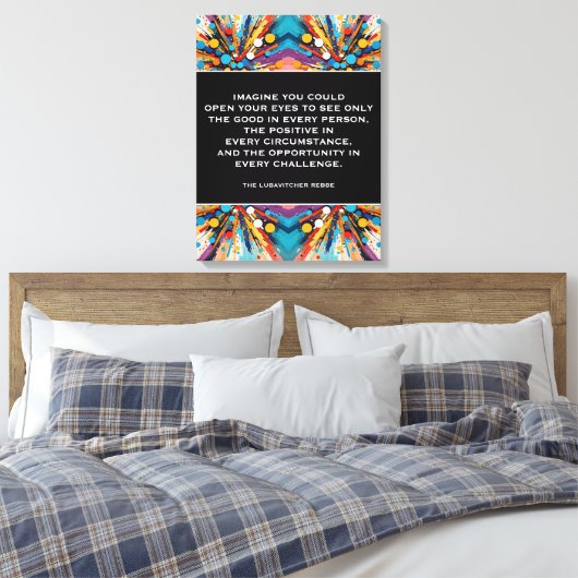 Stretched Canvas Print (Insitu (Slaapkamer))