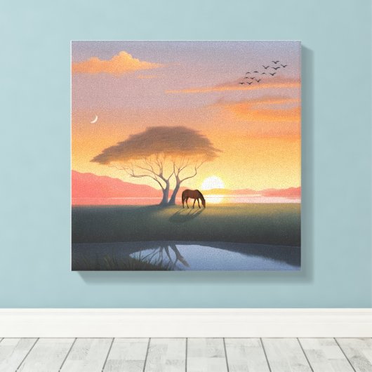 Stretched Canvas Print (Insitu (Houten vloer))