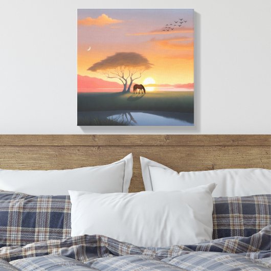 Stretched Canvas Print (Insitu (Slaapkamer))