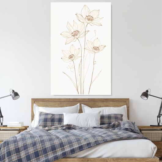 Stretched Canvas Print (Insitu (Slaapkamer))