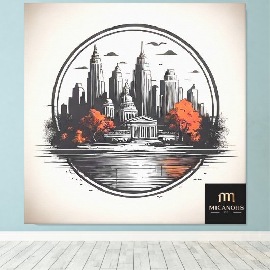 Stretched Canvas Print 1 (Insitu (Houten vloer))