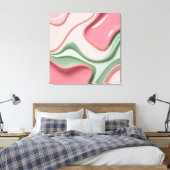 Stretched canvas print in stylish graphic (Insitu (Slaapkamer))