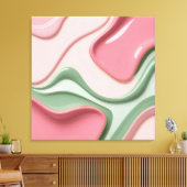 Stretched canvas print in stylish graphic (Insitu (Woonkamer))