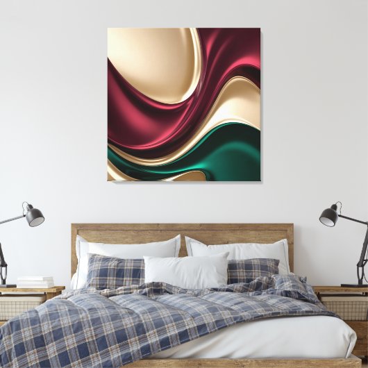 Stretched canvas print in stylish graphic (Insitu (Slaapkamer))