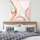 Stretched canvas print in stylish graphic (Insitu (Slaapkamer))