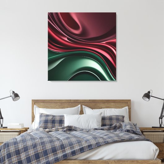 Stretched canvas print in stylish graphic (Insitu (Slaapkamer))