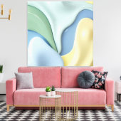 Stretched canvas print in stylish graphic (Insitu (Woonkamer))