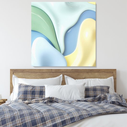 Stretched canvas print in stylish graphic (Insitu (Slaapkamer))