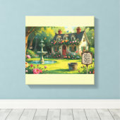 Stretched Canvas Print-Inspirational Quote. (Insitu (Houten vloer))