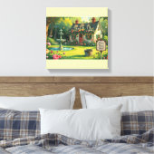 Stretched Canvas Print-Inspirational Quote. Afdruk (Insitu (Slaapkamer))