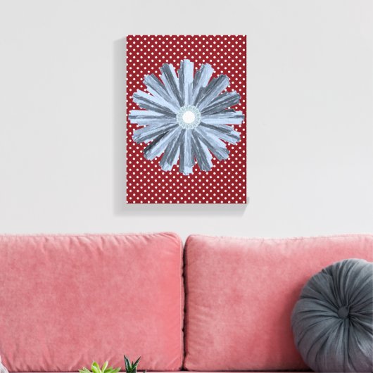 Stretched Canvas Print Moederdag Floral (Insitu (Woonkamer))
