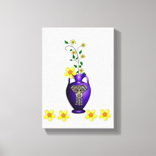 Stretched Canvas Print Moederdag Floral (Voorkant)