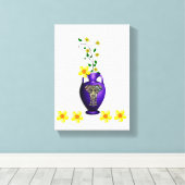 Stretched Canvas Print Moederdag Floral (Insitu (Houten vloer))