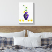 Stretched Canvas Print Moederdag Floral (Insitu (Slaapkamer))