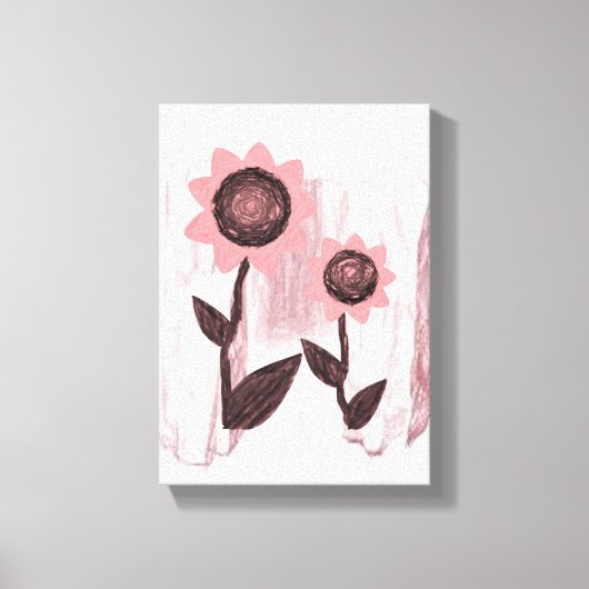 Stretched Canvas Print Moederdag Floral (Voorkant)