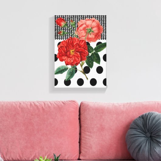 Stretched Canvas Print Moederdag Floral (Insitu (Woonkamer))
