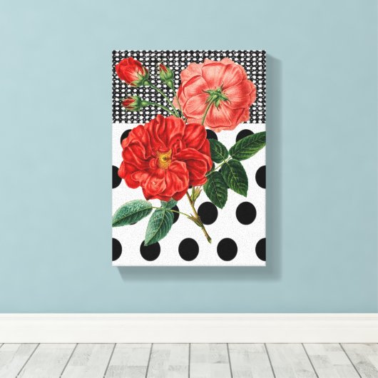 Stretched Canvas Print Moederdag Floral (Insitu (Houten vloer))