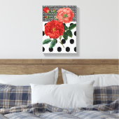Stretched Canvas Print Moederdag Floral (Insitu (Slaapkamer))