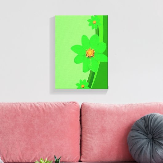 Stretched Canvas Print Moederdag Floral (Insitu (Woonkamer))