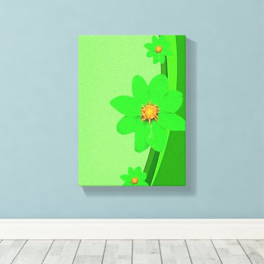 Stretched Canvas Print Moederdag Floral (Insitu (Houten vloer))