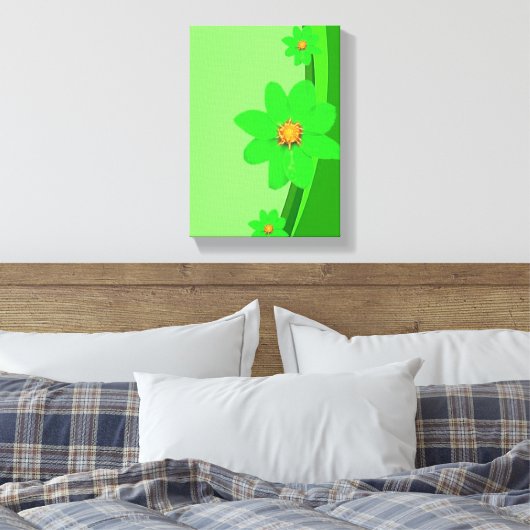 Stretched Canvas Print Moederdag Floral (Insitu (Slaapkamer))