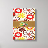 Stretched Canvas Print Moederdag Floral (Voorkant)